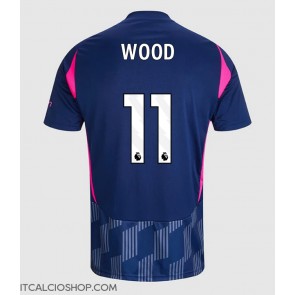 Nottingham Forest Chris Wood #11 Seconda Maglia 2024-25 Manica Corta
